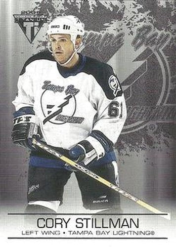 #92 Cory Stillman - Tampa Bay Lightning - 2003-04 Pacific Private Stock Titanium Hockey