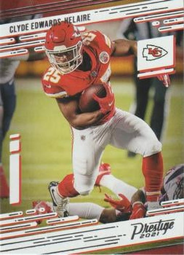 #92 Clyde Edwards-Helaire - Kansas City Chiefs - 2021 Panini Prestige Football