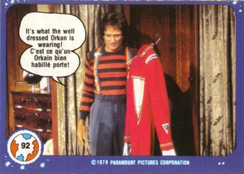 #92 It's What the Well Dressed Orkan is Wearing! - 1978 O-Pee-Chee Mork & Mindy