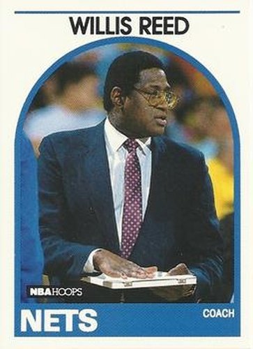 #92 Willis Reed - New Jersey Nets - 1989-90 Hoops Basketball