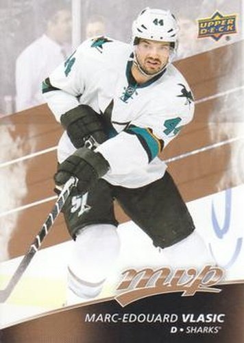 #92 Marc-Edouard Vlasic - San Jose Sharks - 2017-18 Upper Deck MVP Hockey