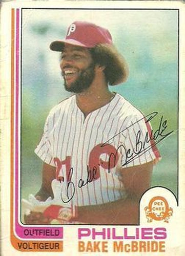 #92 Bake McBride - Philadelphia Phillies - 1982 O-Pee-Chee Baseball