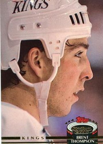 #92 Brent Thompson - Los Angeles Kings - 1992-93 Stadium Club Hockey
