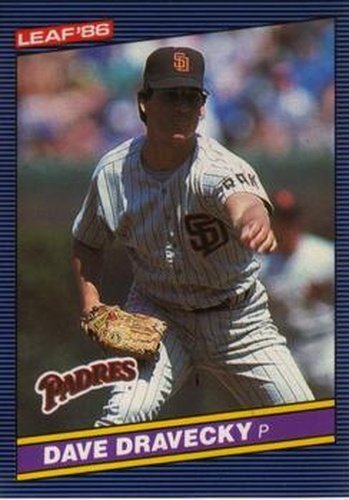 #92 Dave Dravecky - San Diego Padres - 1986 Leaf Baseball