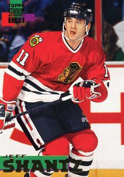 #92 Jeff Shantz - Chicago Blackhawks - 1994-95 Stadium Club Hockey