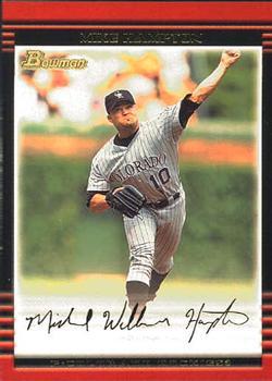 #92 Mike Hampton - Colorado Rockies - 2002 Bowman Baseball