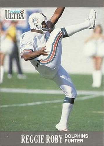 #92 Reggie Roby - Miami Dolphins - 1991 Ultra Football