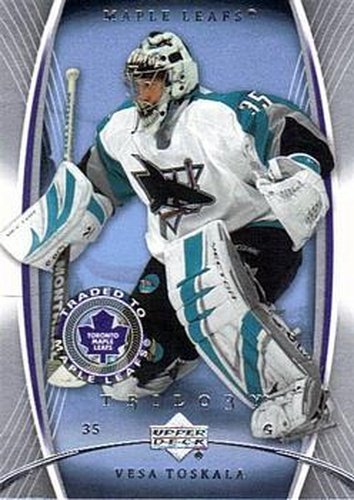 #92 Vesa Toskala - Toronto Maple Leafs - 2007-08 Upper Deck Trilogy Hockey