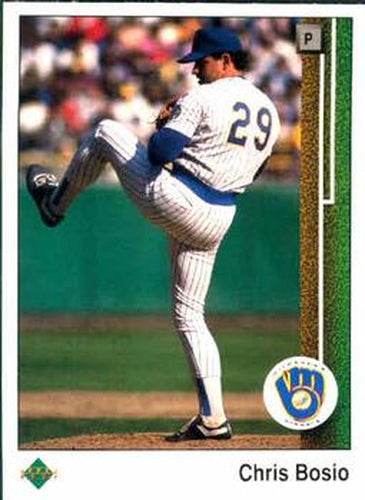 #292 Chris Bosio - Milwaukee Brewers - 1989 Upper Deck Baseball