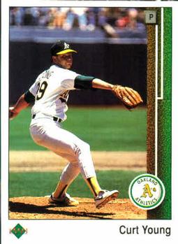 #392 Curt Young - Oakland Athletics - 1989 Upper Deck Baseball