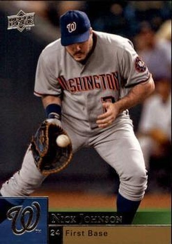 #938 Nick Johnson - Washington Nationals - 2009 Upper Deck Baseball