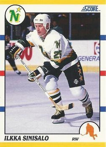 #93T Ilkka Sinisalo - Minnesota North Stars - 1990-91 Score Rookie and Traded Hockey