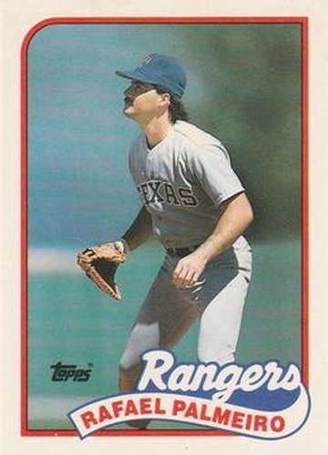 #93T Rafael Palmeiro - Texas Rangers - 1989 Topps Traded Baseball