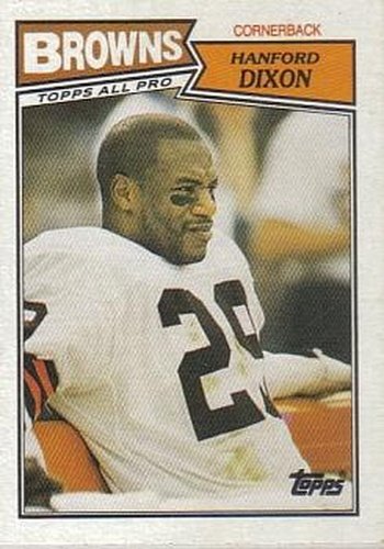 #93 Hanford Dixon - Cleveland Browns - 1987 Topps Football