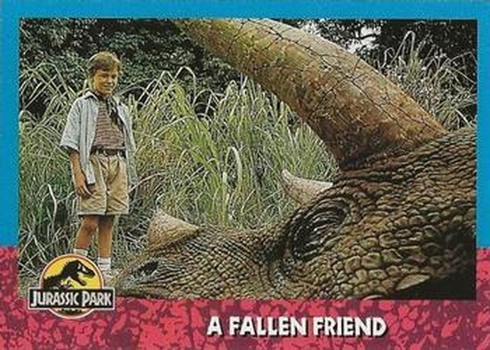 #93 A Fallen Friend - 1993 Topps Jurassic Park