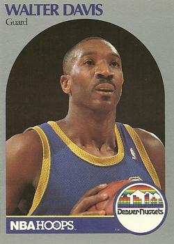 #93 Walter Davis - Denver Nuggets - 1990-91 Hoops Basketball