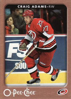 #93 Craig Adams - Carolina Hurricanes - 2006-07 O-Pee-Chee Hockey