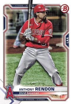 #93 Anthony Rendon - Los Angeles Angels - 2021 Bowman Baseball