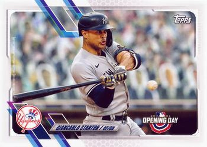 #93 Giancarlo Stanton - New York Yankees - 2021 Topps Opening Day Baseball