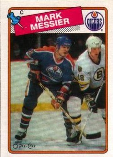 #93 Mark Messier - Edmonton Oilers - 1988-89 O-Pee-Chee Hockey