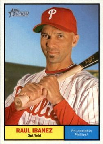 #93 Raul Ibanez - Philadelphia Phillies - 2010 Topps Heritage Baseball