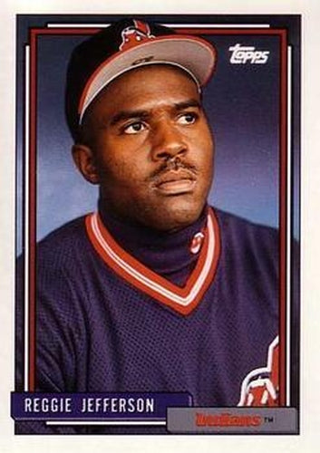 #93 Reggie Jefferson - Cleveland Indians - 1992 Topps Baseball