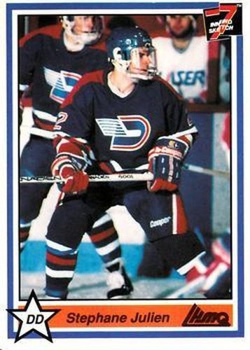 #93 Stephane Julien - Trois-Rivieres Draveurs - 1990-91 7th Inning Sketch QMJHL Hockey