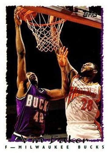 #93 Vin Baker - Milwaukee Bucks - 1994-95 Topps Basketball