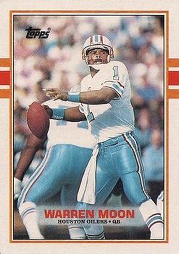 #93 Warren Moon - Houston Oilers - 1989 Topps Football