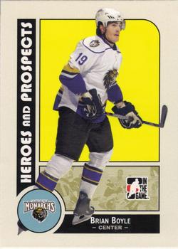 #16 Brian Boyle - Manchester Monarchs - 2008-09 In The Game Heroes and Prospects Hockey