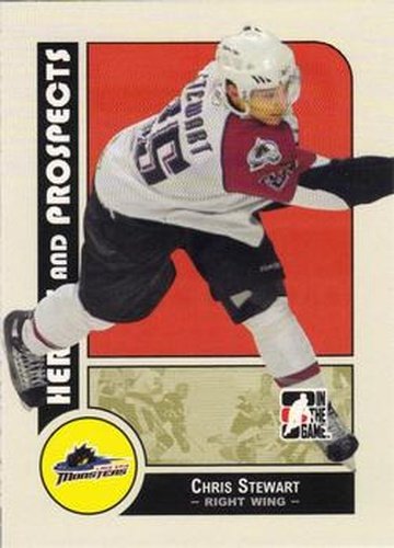 #20 Chris Stewart - Lake Erie Monsters - 2008-09 In The Game Heroes and Prospects Hockey