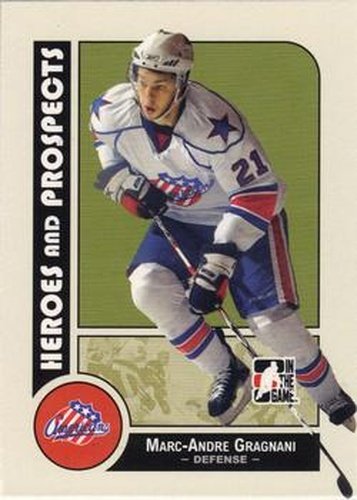 #31 Marc-Andre Gragnani - Rochester Americans - 2008-09 In The Game Heroes and Prospects Hockey