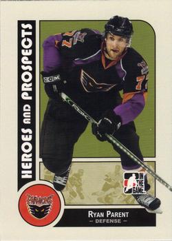 #36 Ryan Parent - Philadelphia Phantoms - 2008-09 In The Game Heroes and Prospects Hockey
