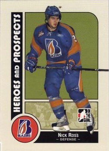 #77 Nick Ross - Kamloops Blazers - 2008-09 In The Game Heroes and Prospects Hockey