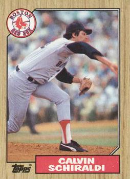 #94 Calvin Schiraldi - Boston Red Sox - 1987 Topps Baseball