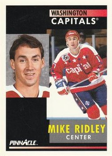 #94 Mike Ridley - Washington Capitals - 1991-92 Pinnacle Hockey