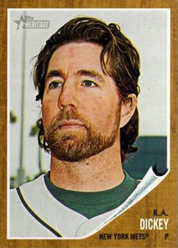 #94 R.A. Dickey - New York Mets - 2011 Topps Heritage Baseball