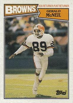 #94 Gerald McNeil - Cleveland Browns - 1987 Topps Football