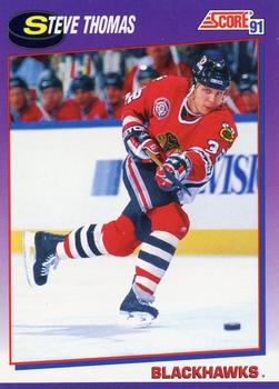 #94 Steve Thomas - Chicago Blackhawks - 1991-92 Score American Hockey