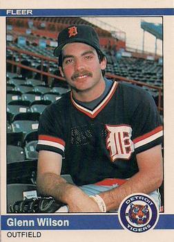 #94 Glenn Wilson - Detroit Tigers - 1984 Fleer Baseball