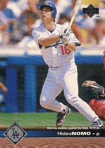 #94 Hideo Nomo - Los Angeles Dodgers - 1997 Upper Deck Baseball