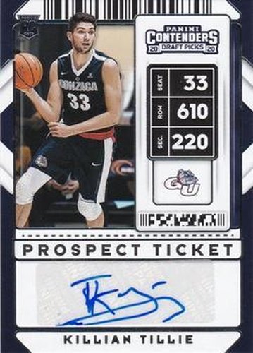 #94 Killian Tillie - Gonzaga Bulldogs - 2020 Panini Contenders Draft Picks Basketball