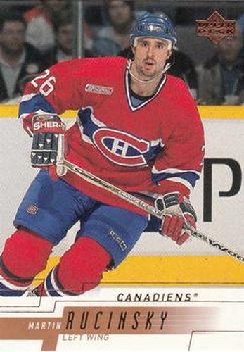 #94 Martin Rucinsky - Montreal Canadiens - 2000-01 Upper Deck Hockey