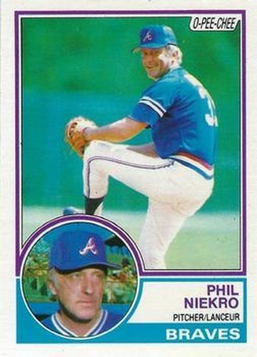 #94 Phil Niekro - Atlanta Braves - 1983 O-Pee-Chee Baseball