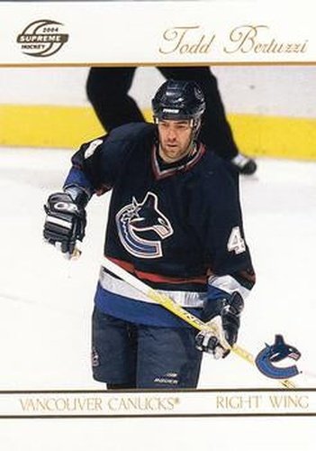 #94 Todd Bertuzzi - Vancouver Canucks - 2003-04 Pacific Supreme Hockey