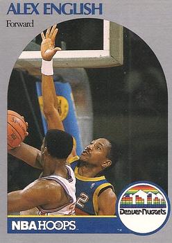 #94 Alex English - Denver Nuggets - 1990-91 Hoops Basketball
