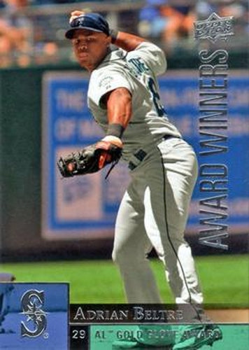 #954 Adrian Beltre - Seattle Mariners - 2009 Upper Deck Baseball