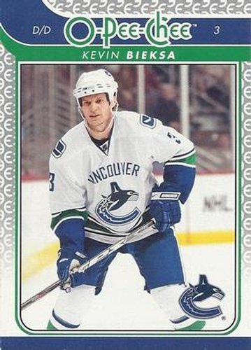 #113 Kevin Bieksa - Vancouver Canucks - 2009-10 O-Pee-Chee Hockey