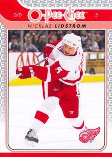 #122 Nicklas Lidstrom - Detroit Red Wings - 2009-10 O-Pee-Chee Hockey