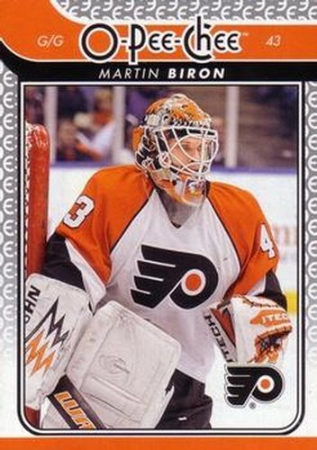 #128 Martin Biron - Philadelphia Flyers - 2009-10 O-Pee-Chee Hockey